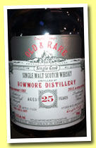 Bowmore 25 yo 1987/2012 (56.1%, Douglas Laing, Old & Rare, refill butt, 124 bottles)